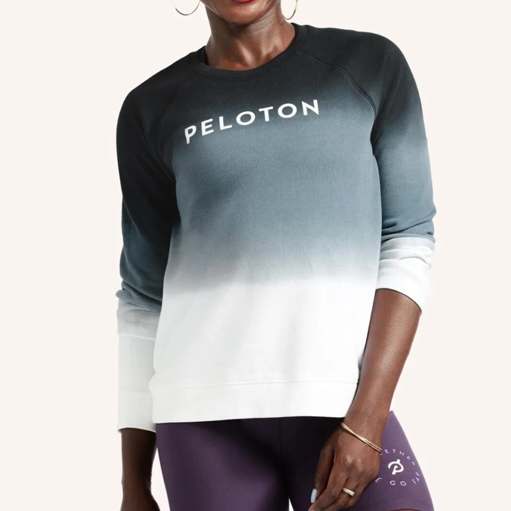 Peloton Black and White Ombre Sweatshirt